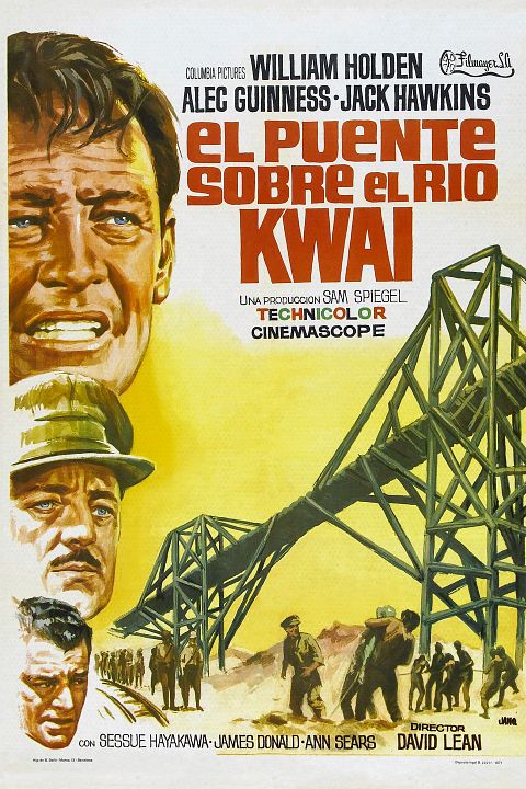 El puente sobre el Río Kwai : Póster
