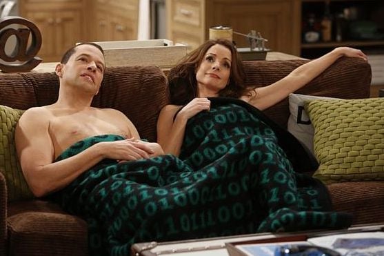 Two and a Half Men : Foto Kimberly Williams-Paisley, Jon Cryer