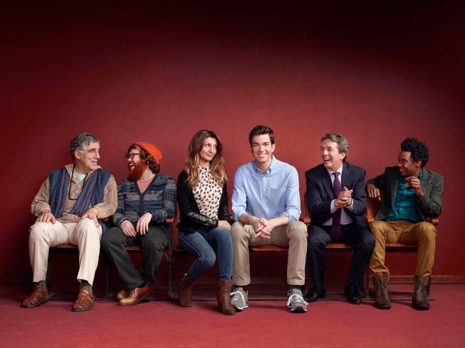 Foto John Mulaney, Elliott Gould, Nasim Pedrad, Martin Short