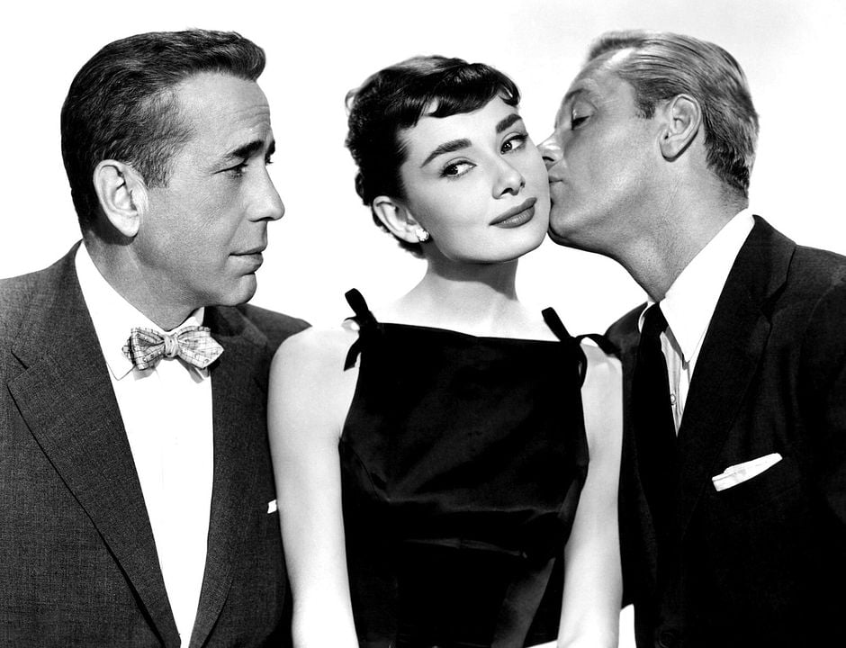 Foto Humphrey Bogart, William Holden, Audrey Hepburn