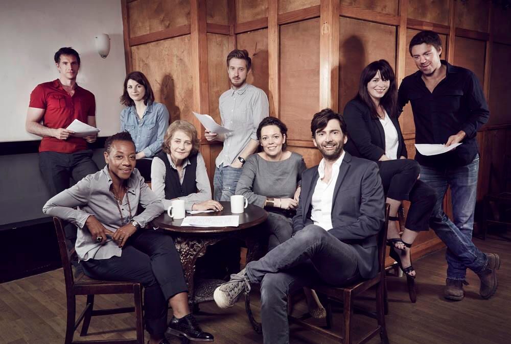 Cobertura de revista David Tennant, Olivia Colman, Jodie Whittaker, Charlotte Rampling, Arthur Darvill, Marianne Jean-Baptiste, James D'Arcy