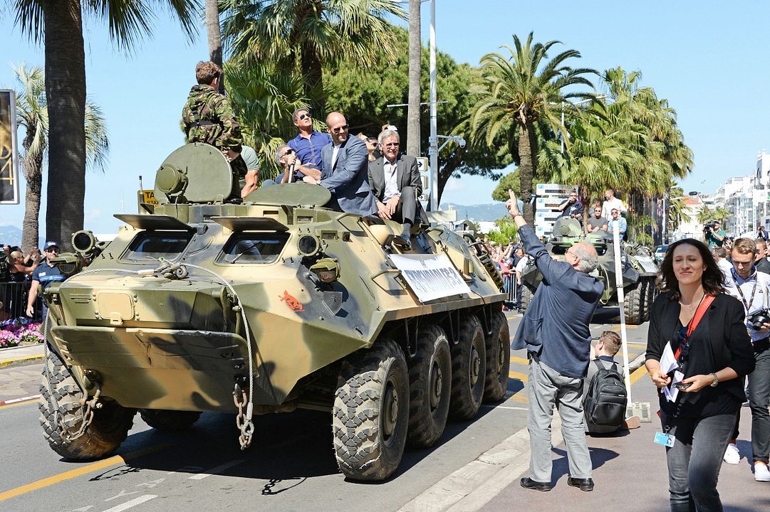 Los mercenarios 3 : Cobertura de revista Jason Statham, Harrison Ford, Sylvester Stallone