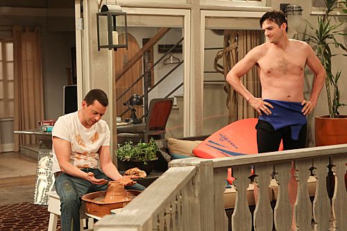 Two and a Half Men : Foto Ashton Kutcher, Jon Cryer