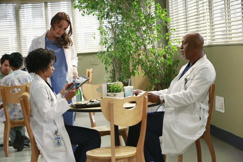 Grey's Anatomy : Foto James Pickens Jr., Kelly McCreary, Camilla Luddington