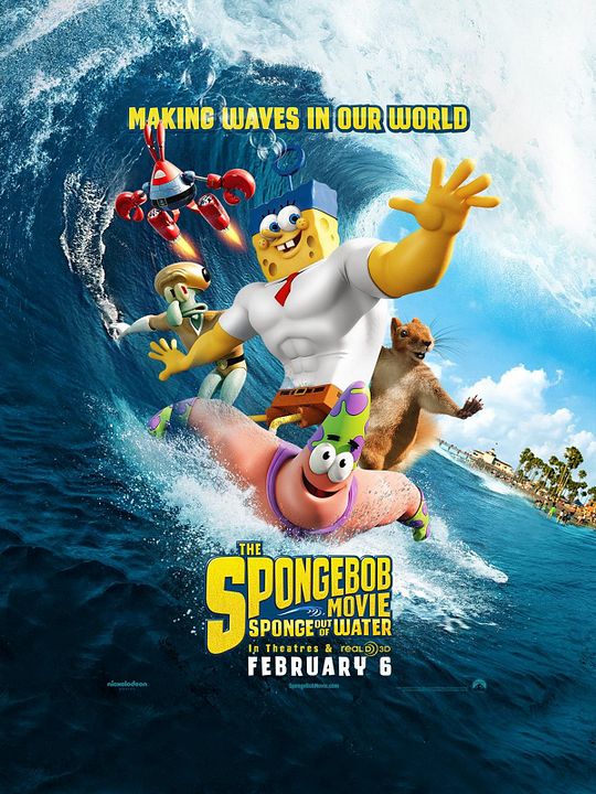 Bob Esponja: Un héroe fuera del agua : Póster