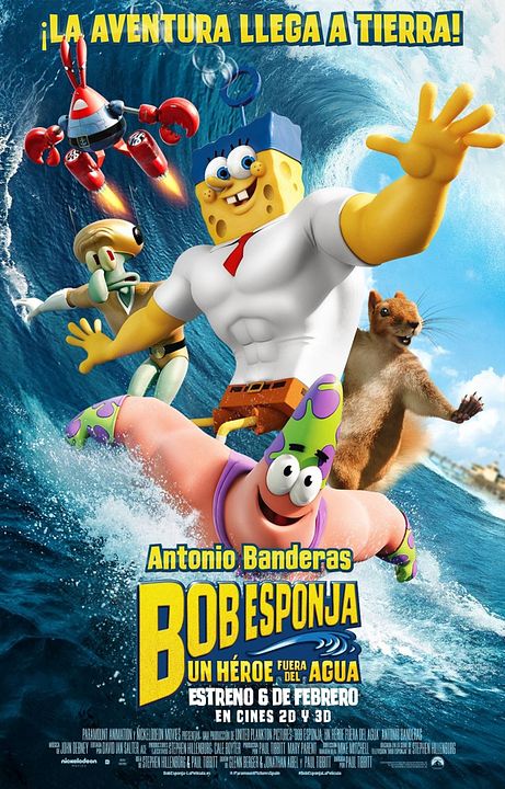 Bob Esponja: Un héroe fuera del agua : Póster