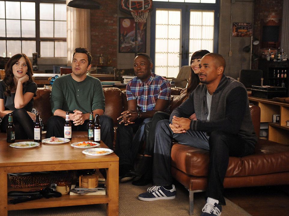 New Girl : Foto Lamorne Morris, Damon Wayans Jr., Jake Johnson, Zooey Deschanel, Hannah Simone