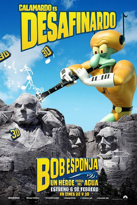 Bob Esponja: Un héroe fuera del agua : Póster