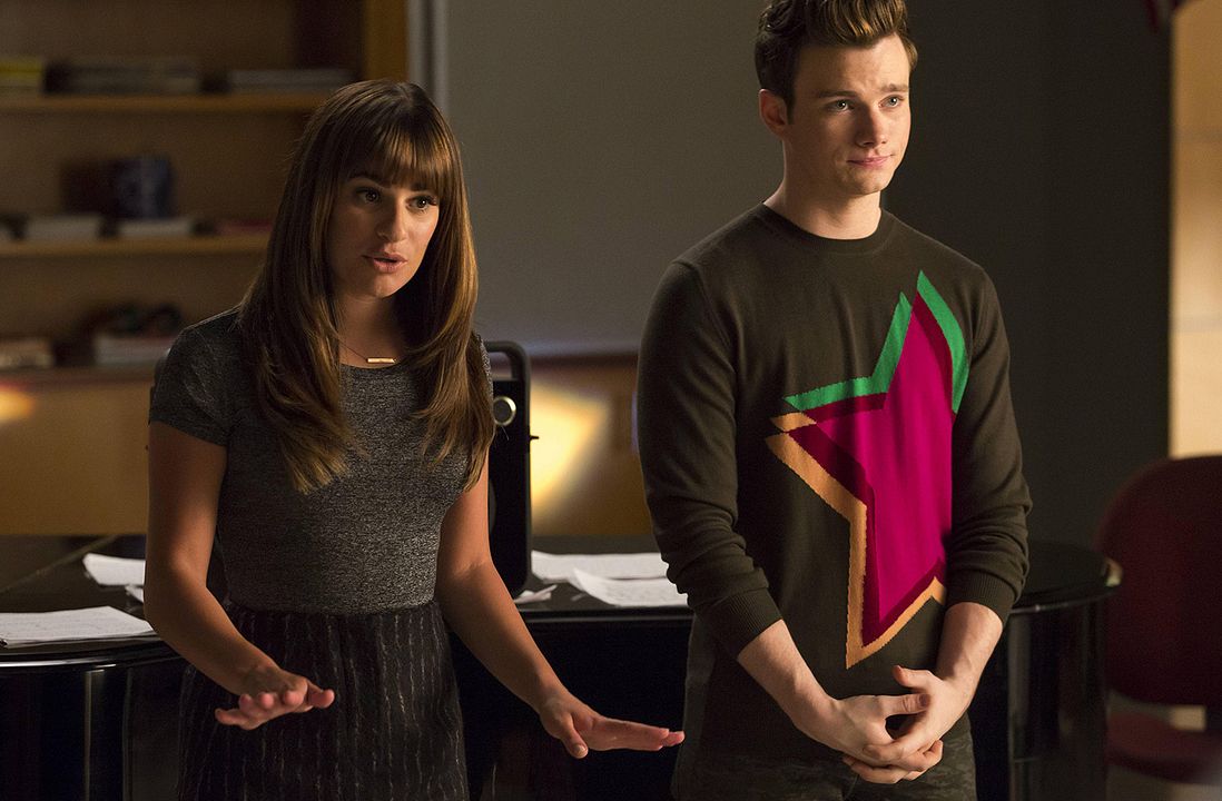 Glee : Foto Lea Michele, Chris Colfer