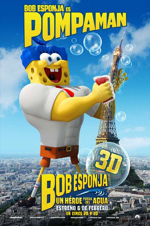 Bob Esponja: Un héroe fuera del agua : Póster