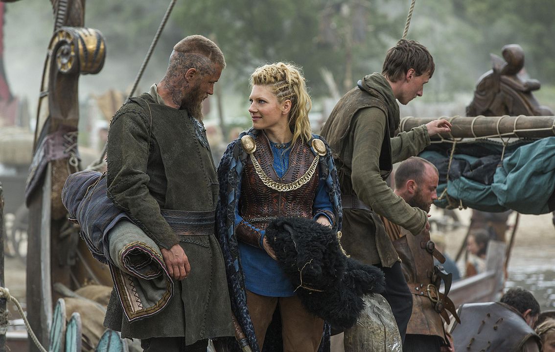 Vikingos : Foto Katheryn Winnick, Travis Fimmel