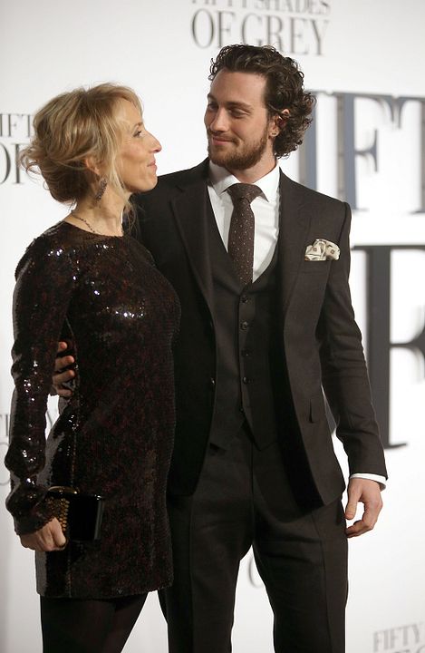 Cincuenta sombras de Grey : Cobertura de revista Sam Taylor-Johnson, Aaron Taylor-Johnson