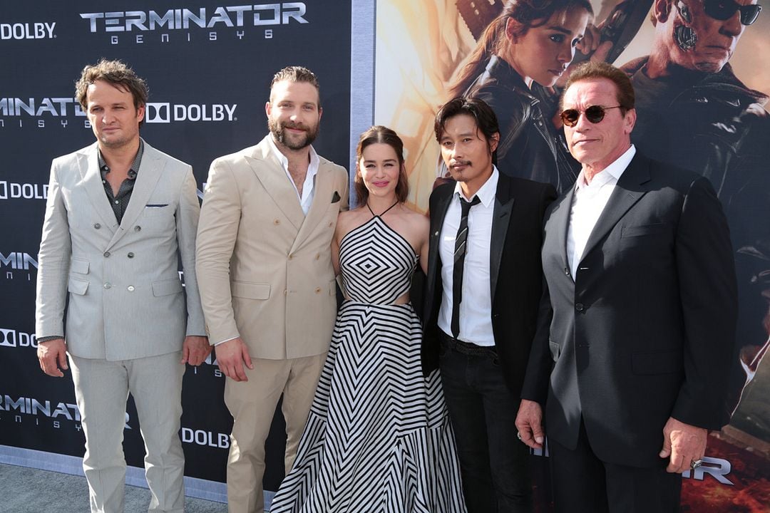 Terminator: Génesis : Cobertura de revista Emilia Clarke, Arnold Schwarzenegger, Jason Clarke, Jai Courtney, Lee Byung-Hun