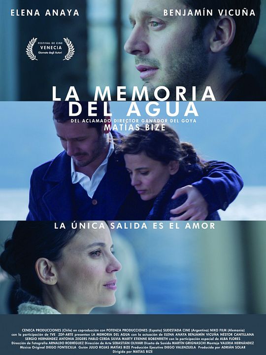 La memoria del agua : Póster