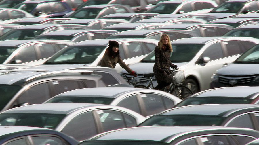 Bicicletas vs coches : Foto