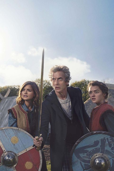 Doctor Who : Foto Maisie Williams, Jenna Coleman, Peter Capaldi