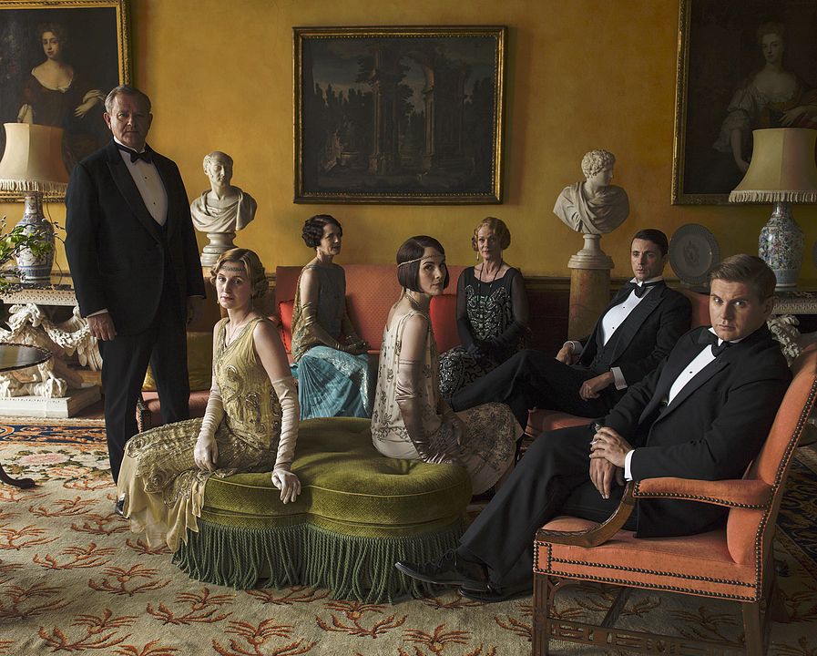 Downton Abbey : Foto Michelle Dockery, Elizabeth McGovern, Hugh Bonneville, Laura Carmichael, Matthew Goode