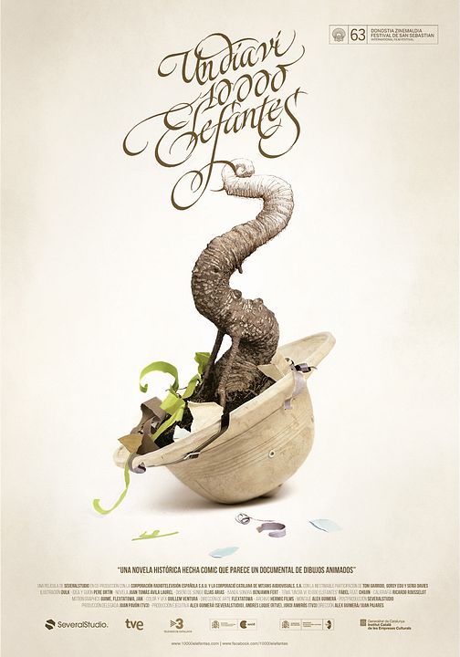 Un día vi 10.000 elefantes : Póster