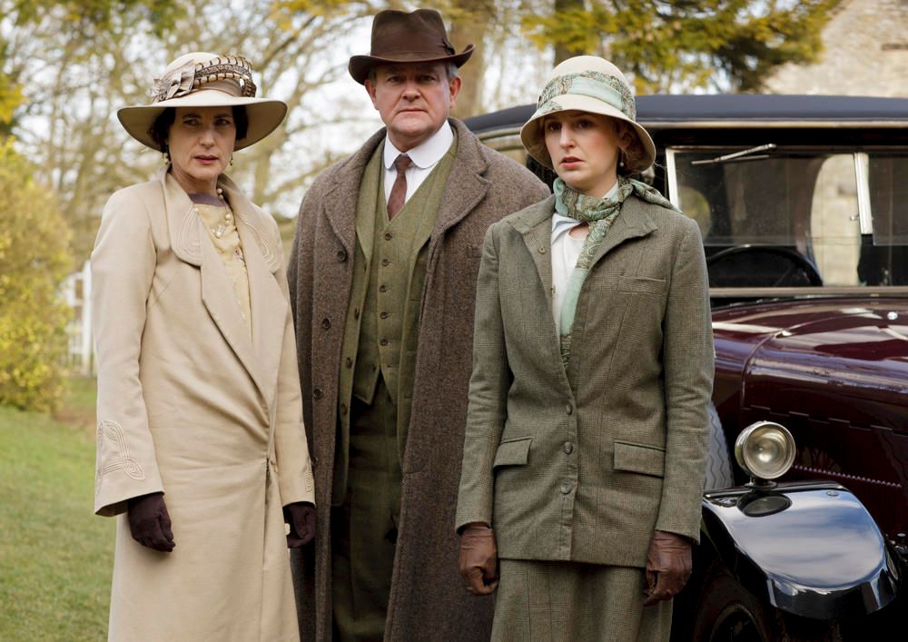 Downton Abbey : Foto Hugh Bonneville, Laura Carmichael, Elizabeth McGovern