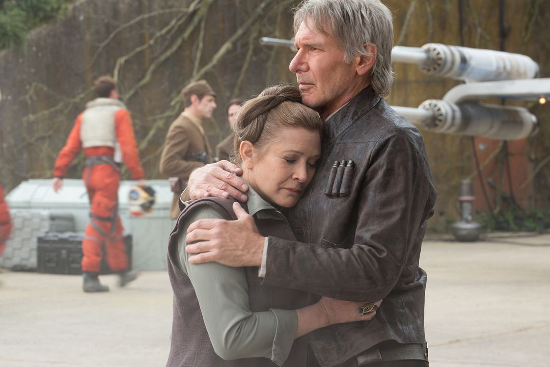 Star Wars: El despertar de la Fuerza : Foto Harrison Ford, Carrie Fisher