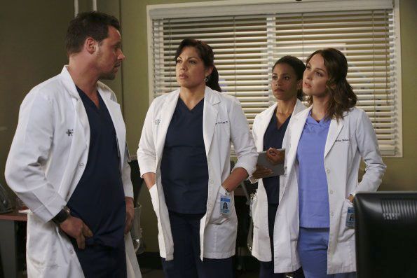 Grey's Anatomy : Foto Justin Chambers (I), Kelly McCreary, Sara Ramirez, Camilla Luddington