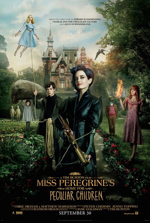 El hogar de Miss Peregrine para niños peculiares : Póster
