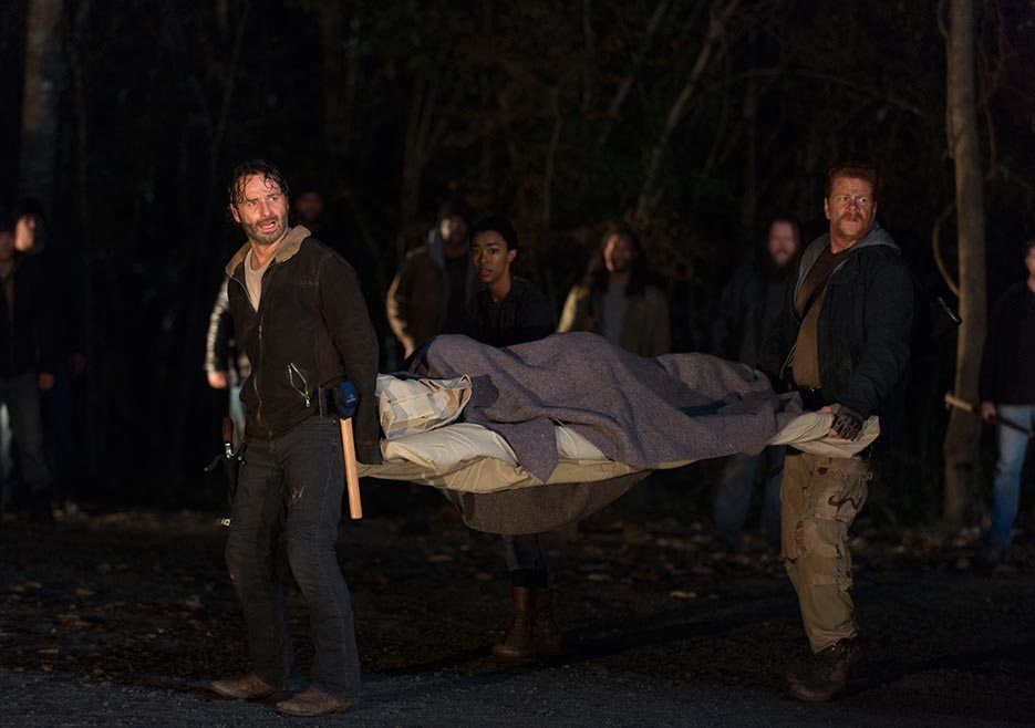The Walking Dead : Foto Sonequa Martin-Green, Andrew Lincoln, Michael Cudlitz