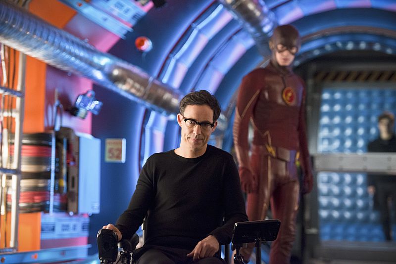 Flash : Póster Grant Gustin, Tom Cavanagh