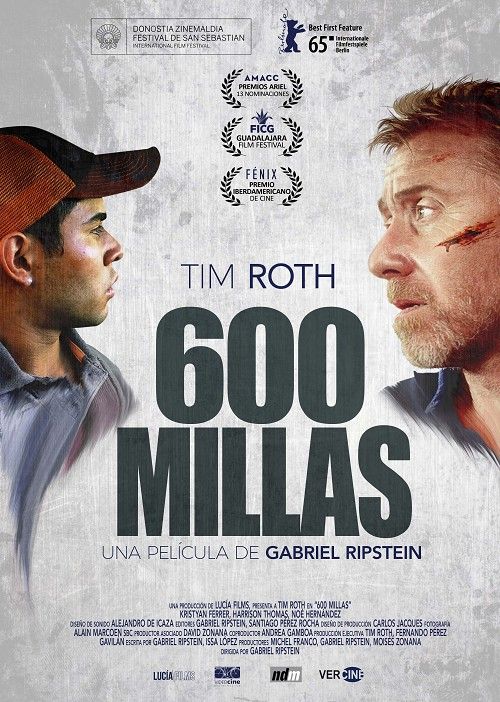 600 millas : Póster