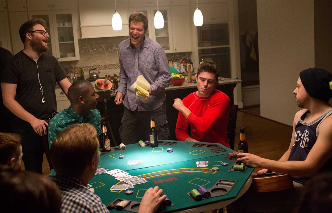 Buenos vecinos 2 : Foto Nicholas Stoller, Zac Efron, Seth Rogen, Christopher Mintz-Plasse, Jerrod Carmichael