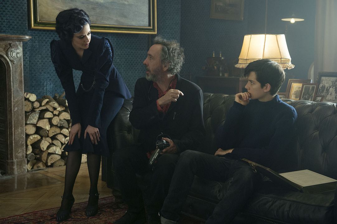 El hogar de Miss Peregrine para niños peculiares : Foto Asa Butterfield, Tim Burton, Eva Green