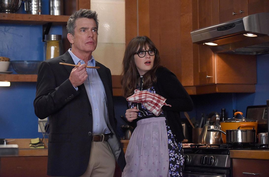 New Girl : Foto Zooey Deschanel, Peter Gallagher