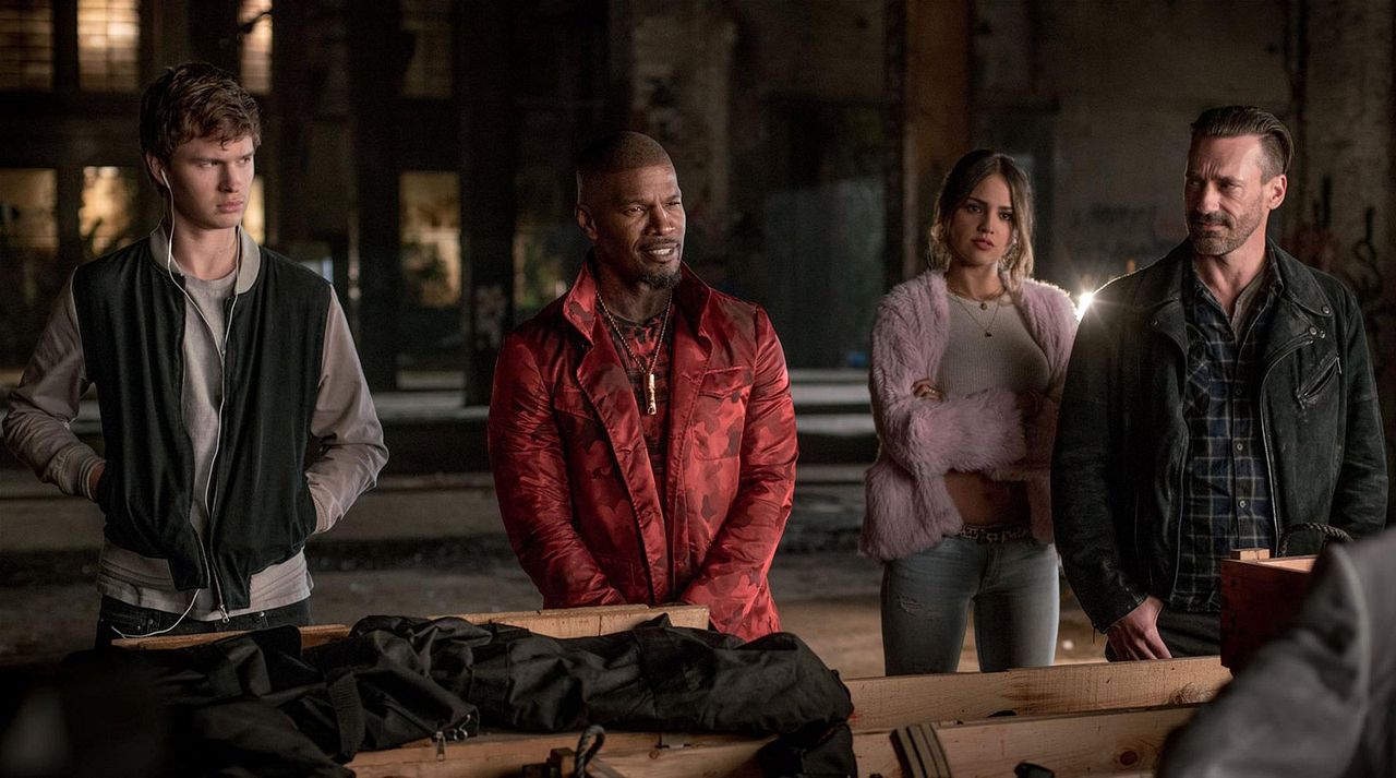 Baby Driver: el aprendiz del crimen : Foto Ansel Elgort, Jon Hamm, Jamie Foxx, Eiza Gonzalez