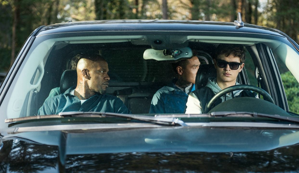 Baby Driver: el aprendiz del crimen : Foto Jamie Foxx, Ansel Elgort