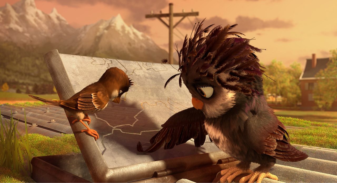 Una cigüeña en apuros : Foto