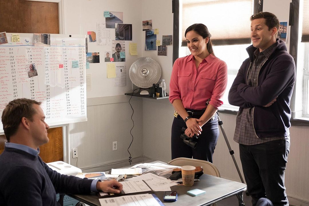 Brooklyn, Precinto 99 : Foto Kyle Bornheimer, Andy Samberg, Melissa Fumero