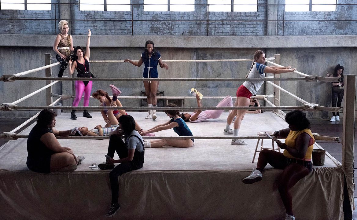 Glow : Foto Jackie Tohn, Alison Brie, Marianna Palka, Rebekka Johnson, Gayle Rankin, Sunita Mani, Ellen Wong