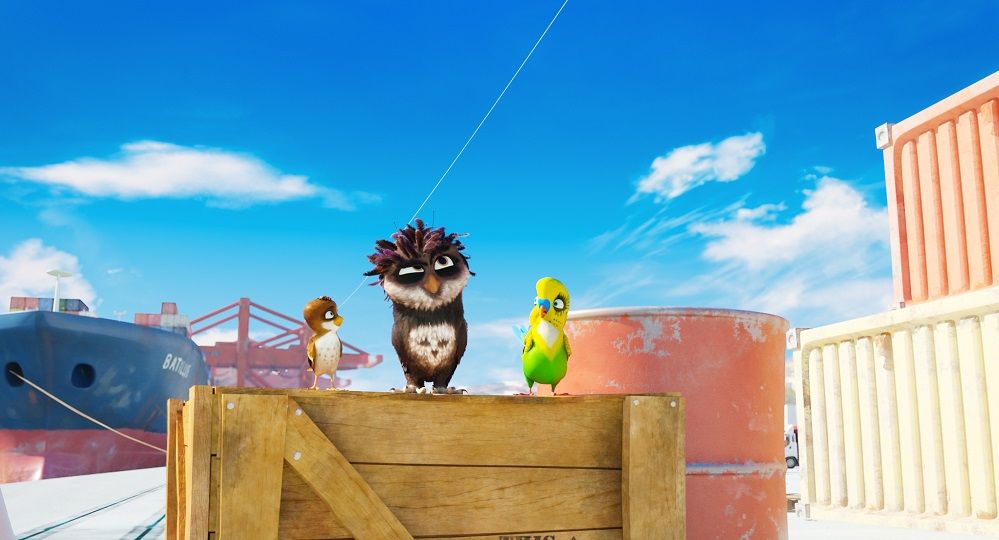 Una cigüeña en apuros : Foto