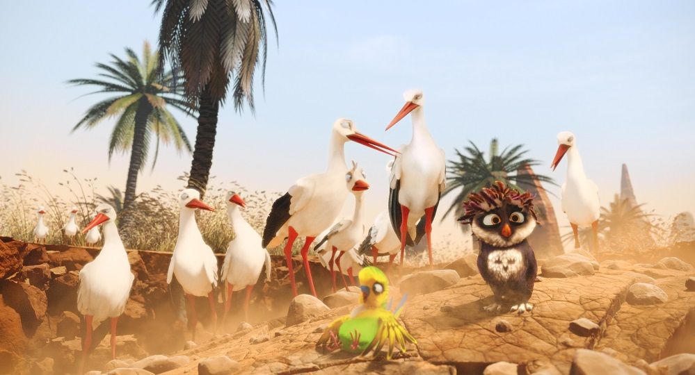 Una cigüeña en apuros : Foto