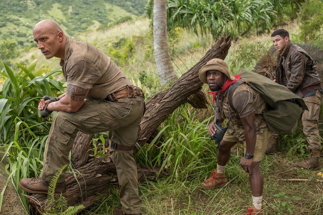 Jumanji: En la selva : Foto Dwayne Johnson, Kevin Hart, Nick Jonas