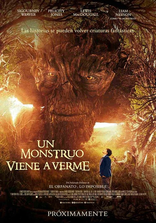 Un monstruo viene a verme : Póster