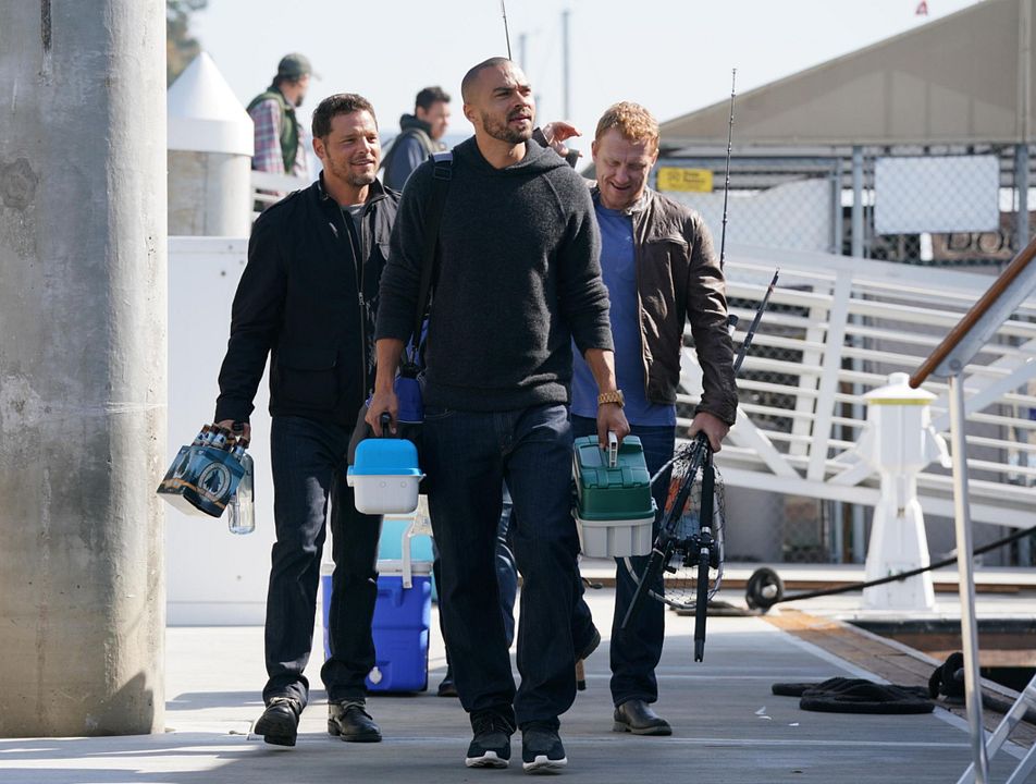 Grey's Anatomy : Foto Kevin McKidd, Jesse Williams, Justin Chambers (I)