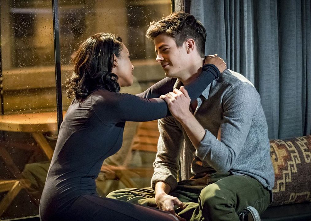 Flash : Foto Candice Patton, Grant Gustin