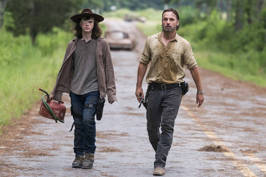 The Walking Dead : Póster Andrew Lincoln, Chandler Riggs