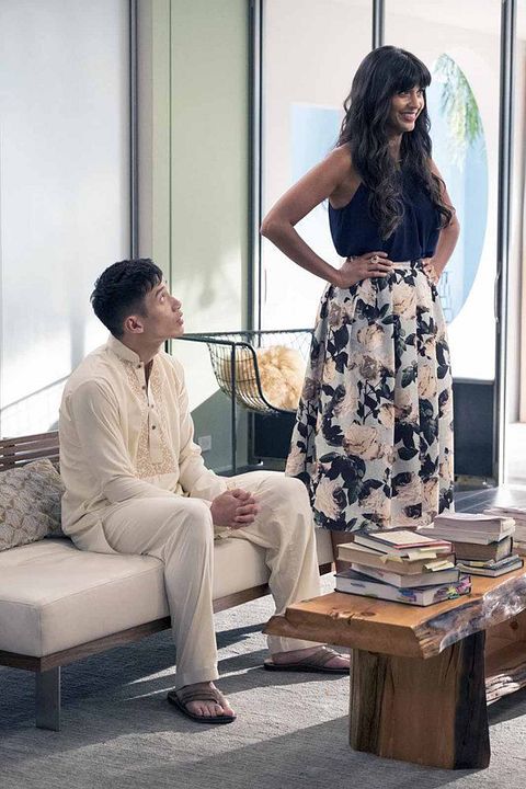 The Good Place : Foto Jameela Jamil, Manny Jacinto
