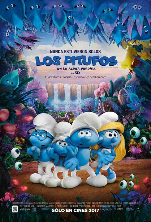 Los pitufos en la aldea perdida : Póster