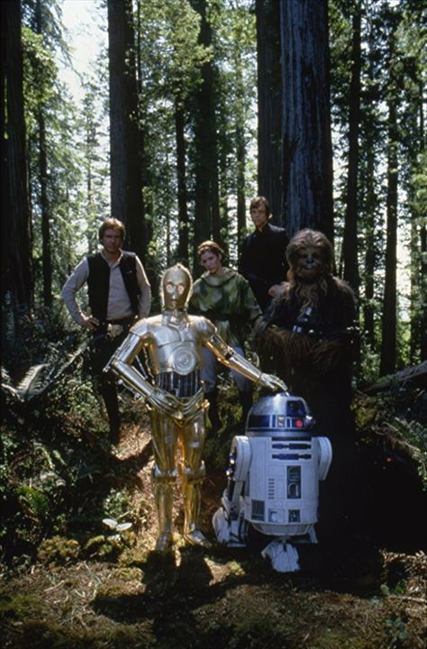 Star Wars: Episodio VI - El retorno del Jedi : Foto Carrie Fisher, Harrison Ford, Mark Hamill, Anthony Daniels, Kenny Baker, Peter Mayhew