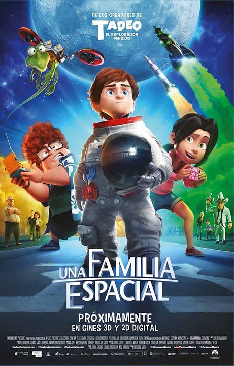 Una familia espacial : Póster