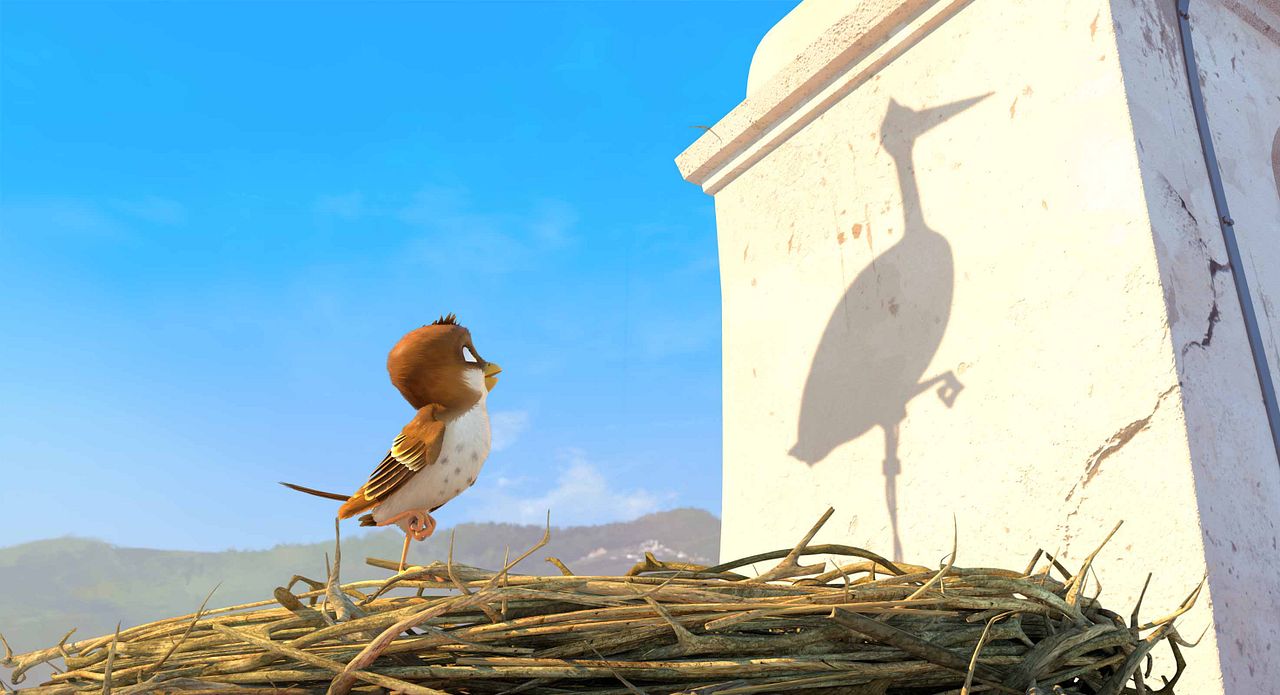 Una cigüeña en apuros : Foto