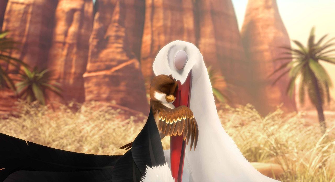 Una cigüeña en apuros : Foto